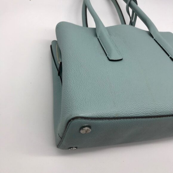 Kate Spade Hazy Blue Pebble Grain Leather Margaux Satchel - Picture 7 of 11